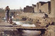 Gustave Guillaumet La Seguia,Near Biskra oil painting artist